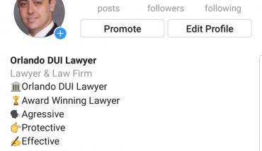 Chris Kaigle acquires Orlando DUI Lawyer Instagram